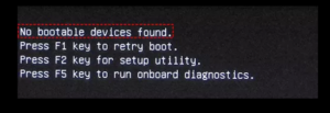 no-bootable-devices-found