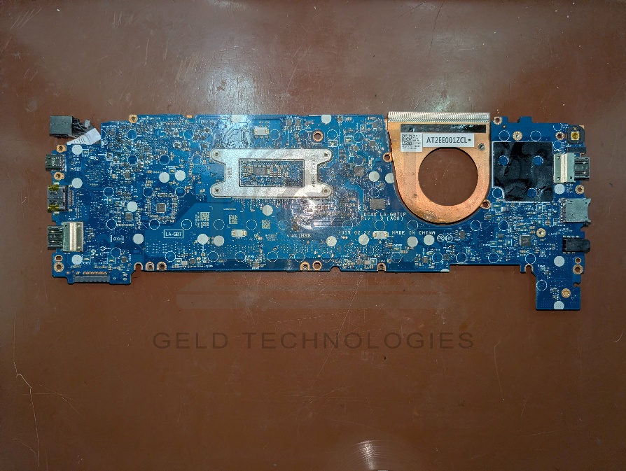 Internal cleaning of liquid contamination from Dell Latitude 7400 components