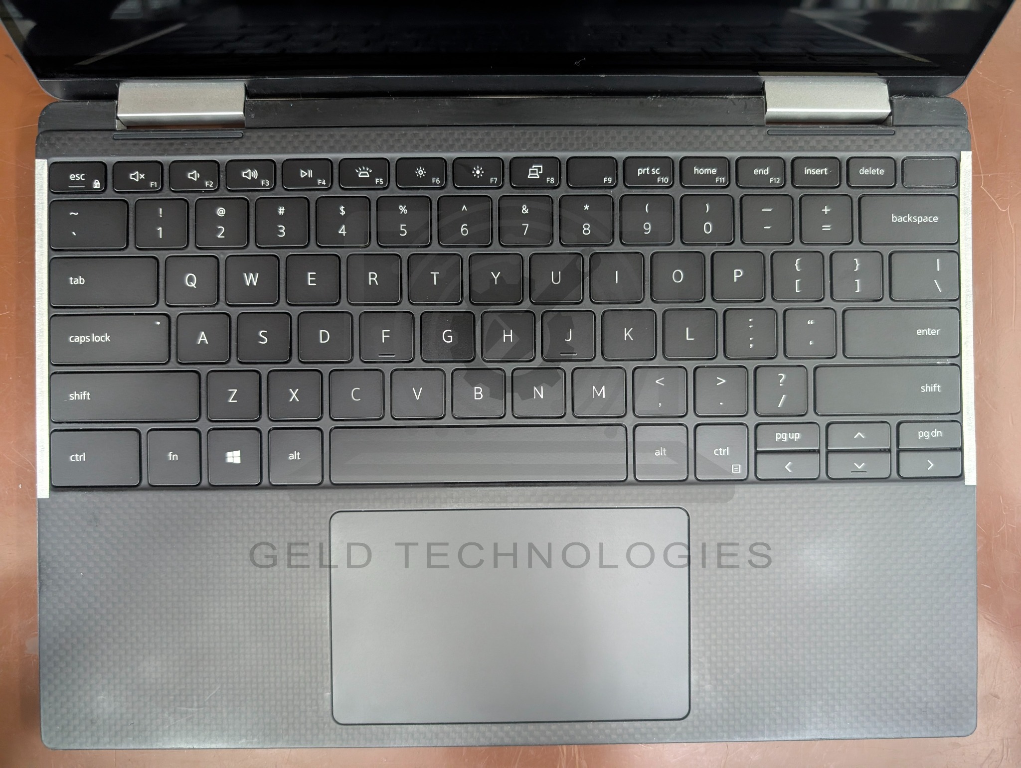 Dell XPS 13 7390 2-in-1 replacement palmrest with original keyboard transferred and refitted